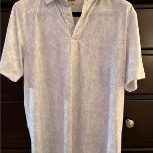 4 Men's White Patterned Shirts - Linksoul -Large
